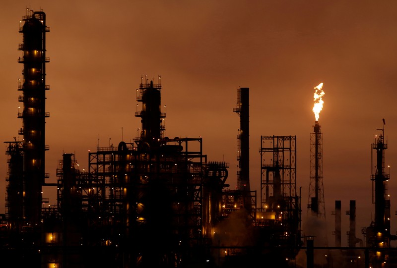 FILE PHOTO: A general view shows Mexican state oil firm Pemex's Cadereyta refinery, in Cadereyta