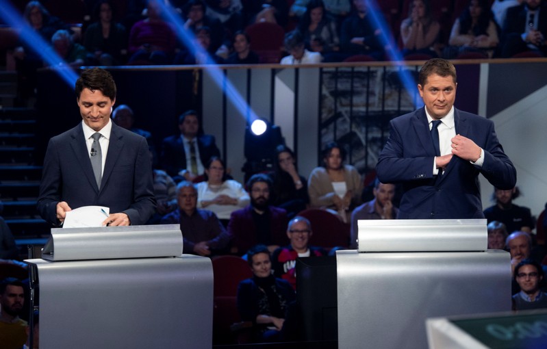 Federal leaders French language debate in Gatineau