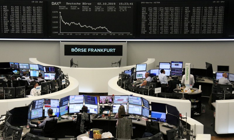 FILE PHOTO: The German share price index DAX graph at the stock exchange in Frankfurt