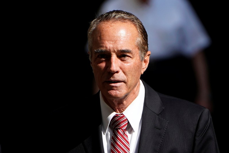 Chris Collins, former U.S. Representative for New York's 27th congressional district arrives at Federal Court in New York City