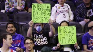 Sixers fan booted from NBA game for supporting Hong Kong