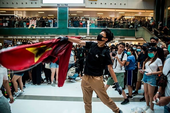 Hong Kong protesters take to the streets on China’s National Day