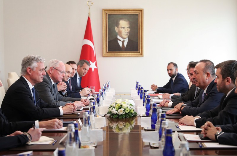 Turkish Foreign Minister Cavusoglu meets with U.S. National Security Advisor Robert O’Brien in Ankara