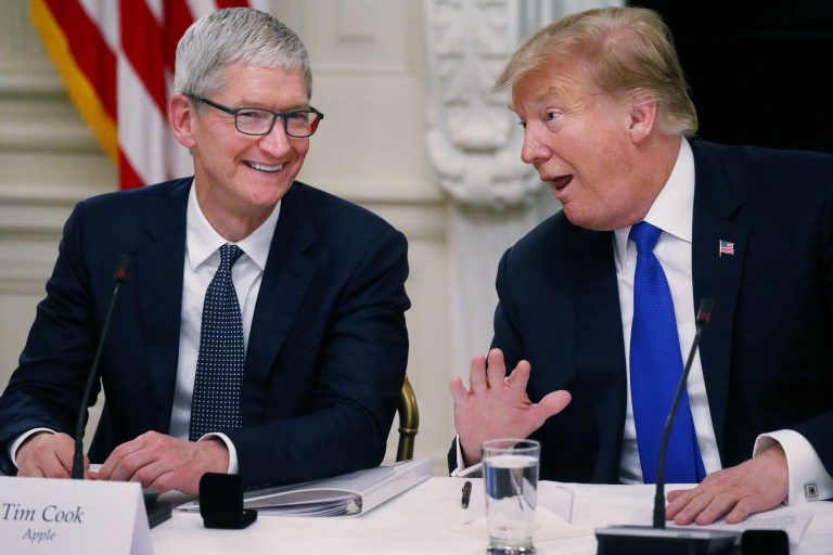 Tim Cook spent a lot of time charming the Trump administration, and it seems to be paying off