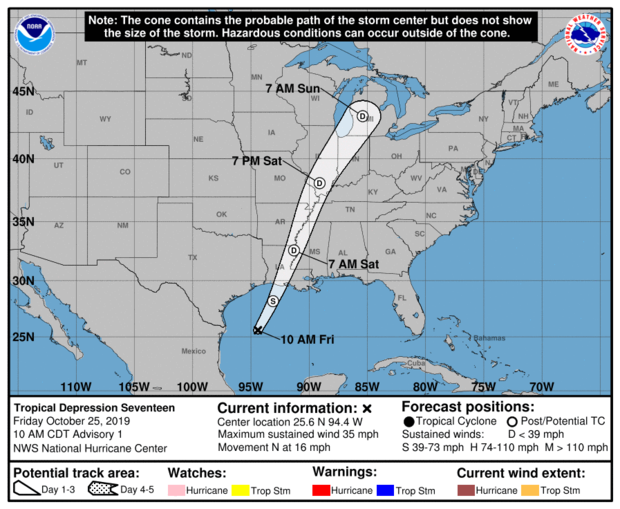 Tropical Storm Olga forms in Gulf of Mexico