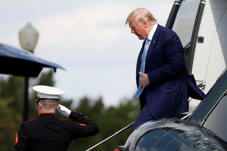 FILE PHOTO: President Donald Trump arrives at Walter Reed National Military Medical Center in Maryland