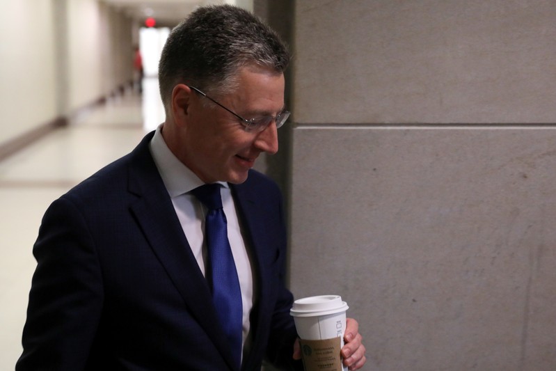 Volker arrives to be interviewed as part of the U.S. House impeachment inquiry into President Trump's dealings with Ukraine, at the U.S. Capitol in Washington