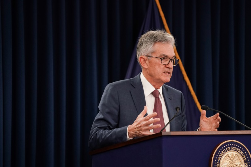 Jerome Powell holds news conference after Federal Open Market Committee meeting