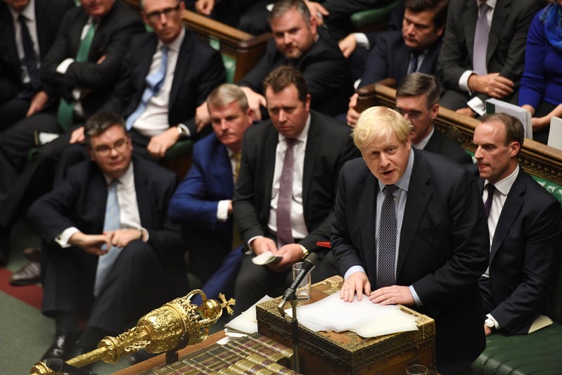 Britain's PM Johnson speaks ahead of 