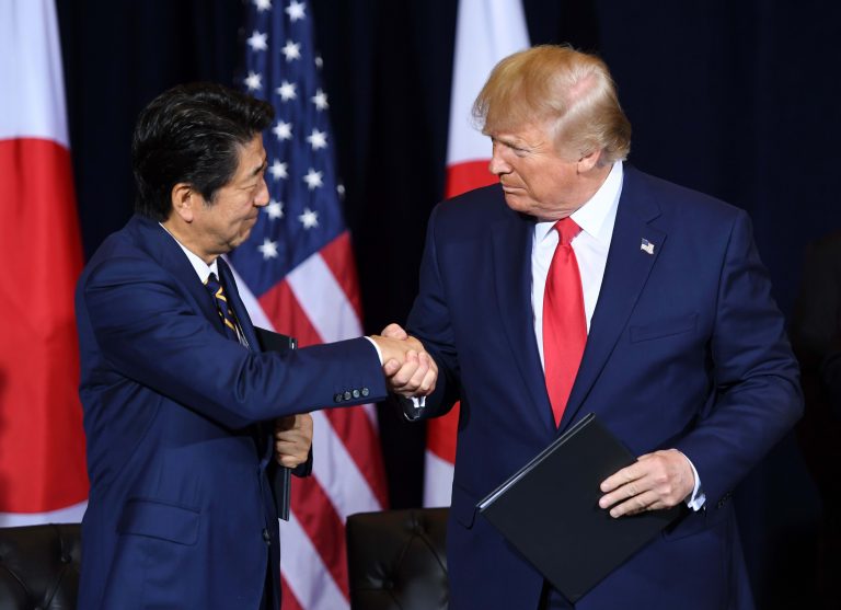 Watch: Trump signs US-Japan trade deals at White House