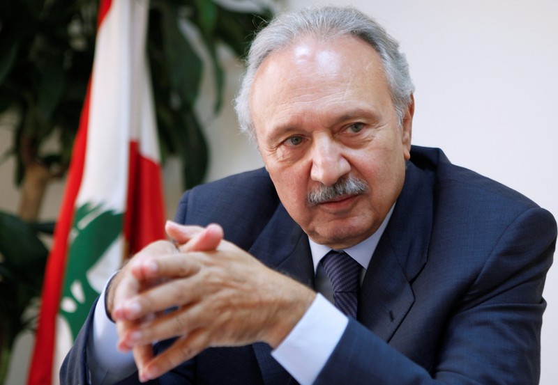 FILE PHOTO: Lebanon's then-Minister of Economy and Trade, Mohammad Safadi, speaks in 2010