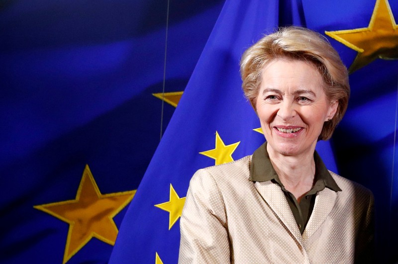 FILE PHOTO: EU Commission President-designate Von der Leyen is pictured in Brussels