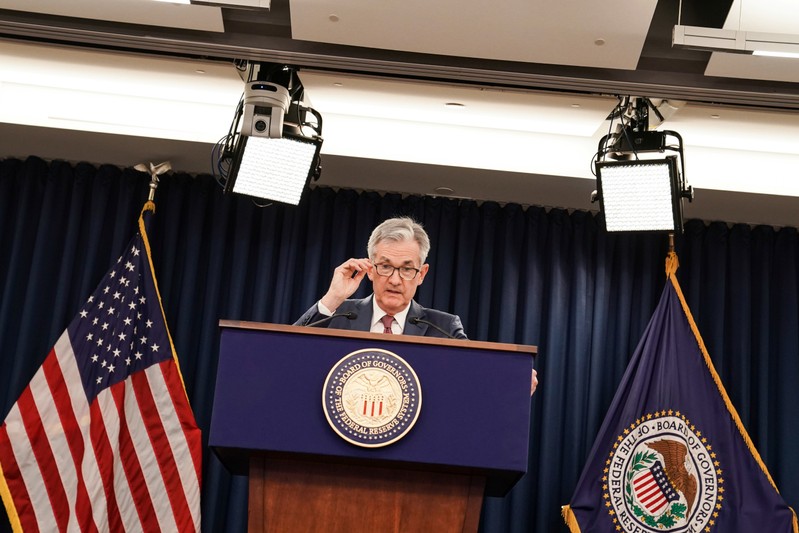 Jerome Powell holds news conference after Federal Open Market Committee meeting