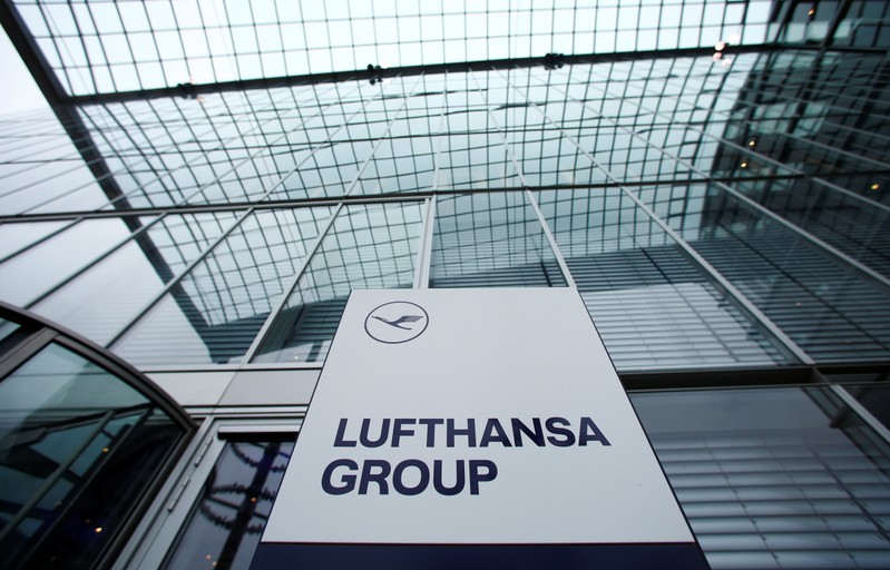 A view of an office building of German airline Lufthansa in Frankfurt