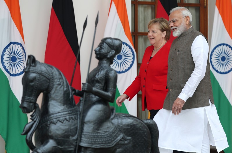 German Chancellor Angela Merkel visits India