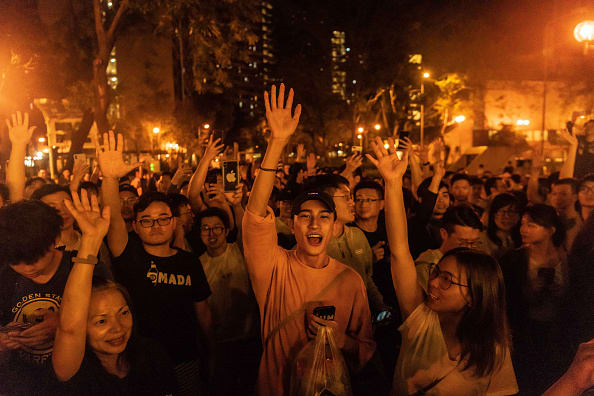 Hong Kong democrats cheer local election landslide victory after months of protests