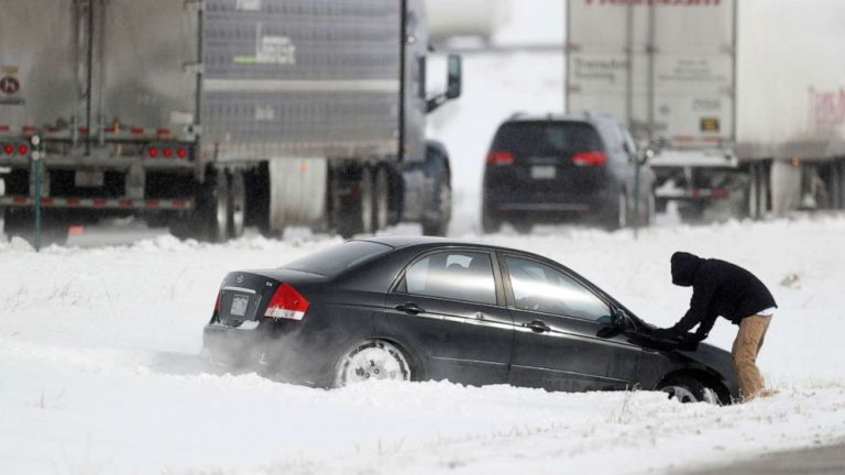 Icy roads and treacherous morning commute for Midwest