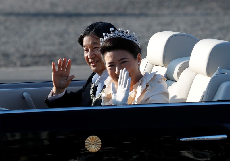 Royal parade to mark the enthronement of Japanese Emperor Naruhito in Tokyo