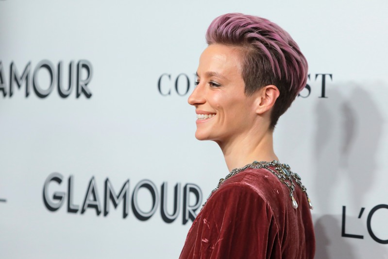 Soccer Player Megan Rapinoe attends the 2019 Glamour Women Of The Year Awards in Manhattan, New York City