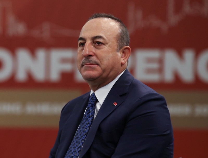 Turkish Foreign Minister Cavusoglu attends the Istanbul Mediation Conference in Istanbul