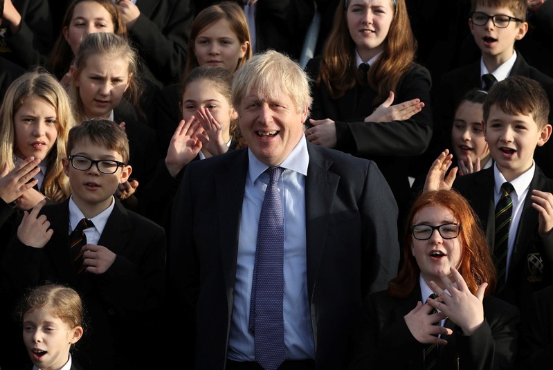British PM Johnson visits Chulmleigh College
