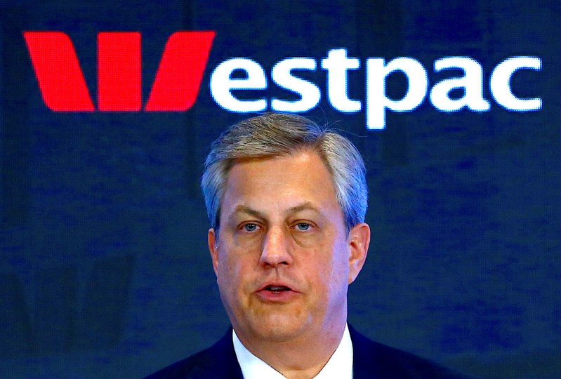 Australia's Westpac Banking Corp's CEO Brian Hartzer speaks during a media conference in Sydney, Australia