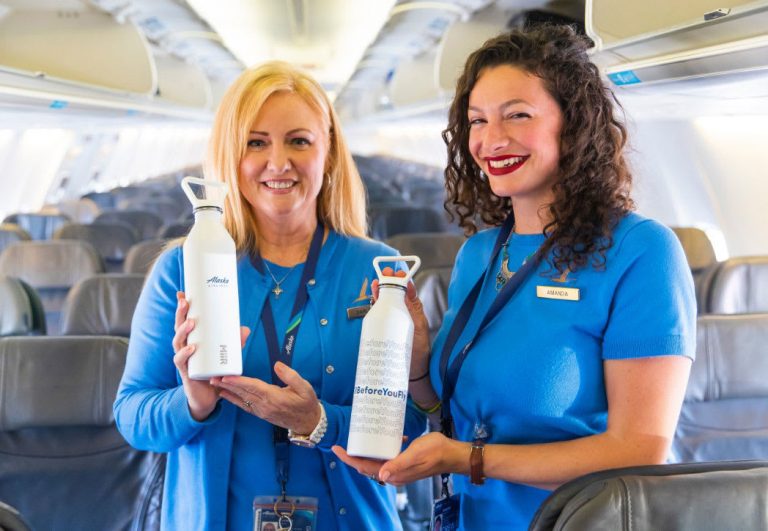 Airports and airlines want travelers to ditch their plastic water bottles