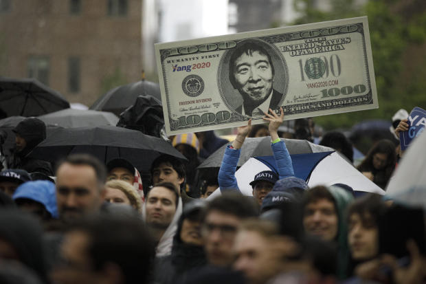 Andrew Yang puts his universal basic income plan to the test