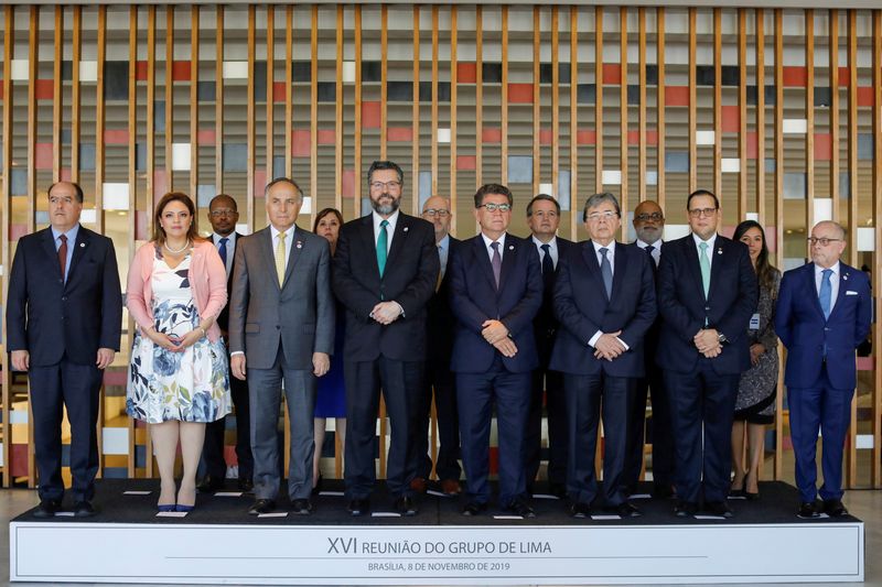 FILE PHOTO: Brazil's Foreign Minister Ernesto Araujo is seen after a meeting of the Lima Group in Brasilia