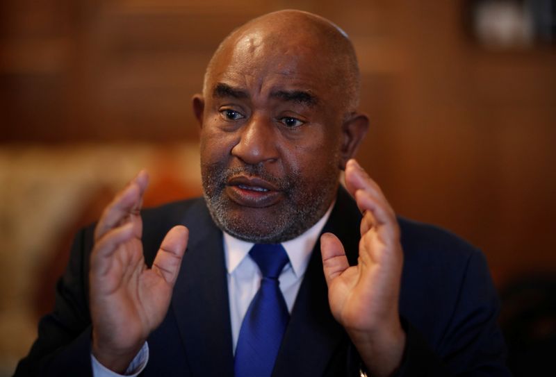 Comoros' President Azali Assoumani during an interview with Reuters in Paris