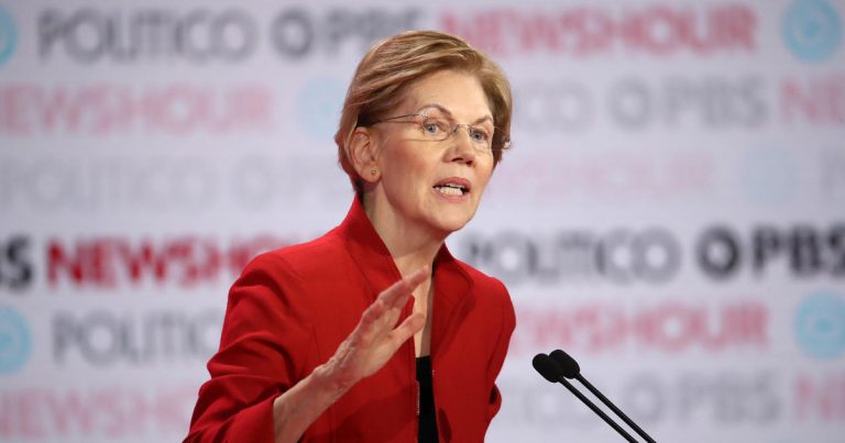 Elizabeth Warren quips she would be the “youngest woman ever inaugurated”