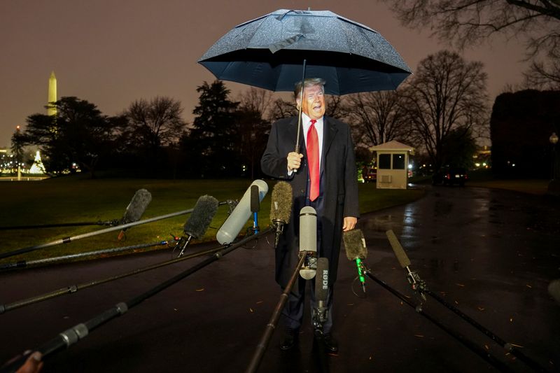 FILE PHOTO: U.S. President Trump departs for travel to Pennsylvania from the White House in Washington