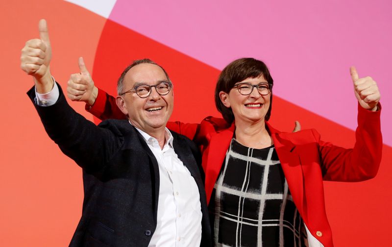 FILE PHOTO: SDP announces new leadership in Berlin