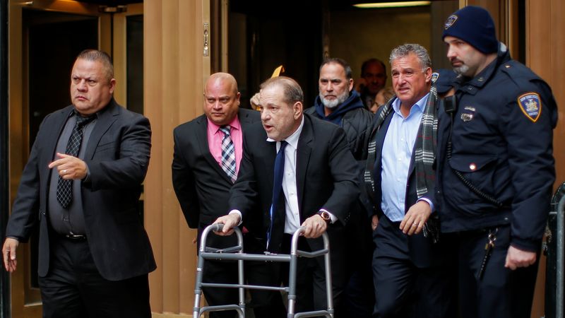 Film producer Weinstein exits the New York Supreme Court in New York