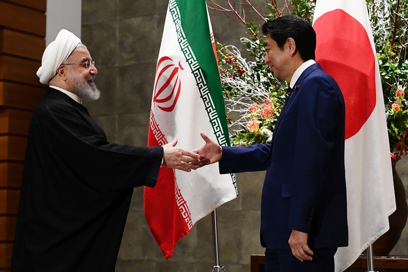 Japanese PM Abe and Iranian President Rouhani meet in Tokyo