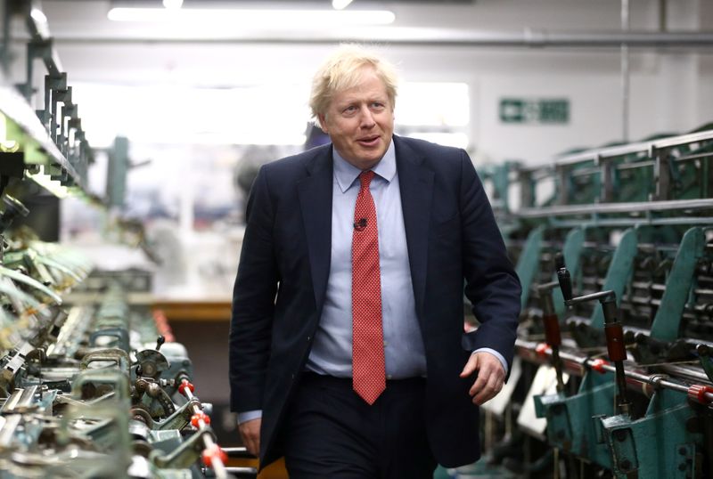 FILE PHOTO: Britain's Prime Minister Boris Johnson's general election campaign