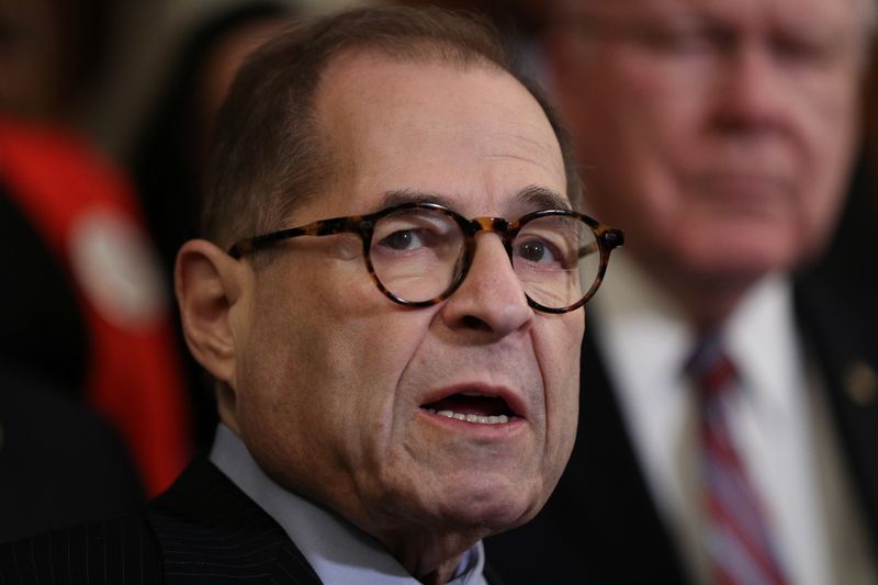 FILE PHOTO: U.S. House Judiciary Committee Chairman Jerrold Nadler (D-NY) speaks at a news conference on Capitol Hill in Washington