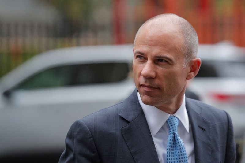 Attorney Michael Avenatti arrives at the United States Courthouse in the Manhattan borough of New York