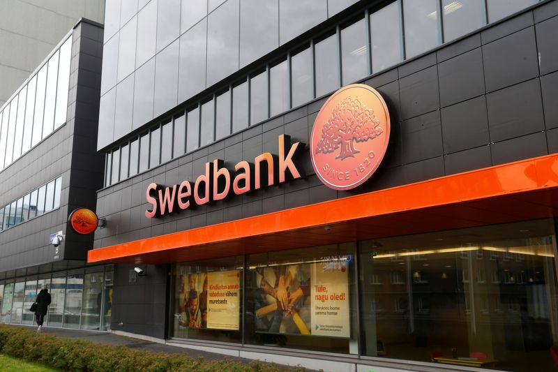 FILE PHOTO: A view of the Swedbank in Tallinn