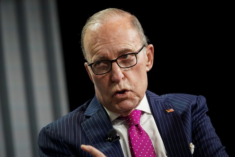 U.S. Director of the Economic Council Larry Kudlow speaks during the Wall Street Journal CEO Council