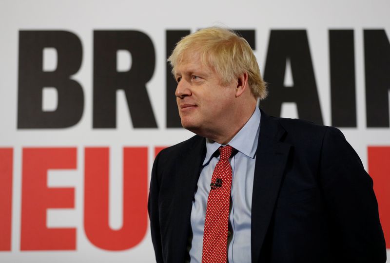 Britain's Prime Minister Boris Johnson's general election campaign