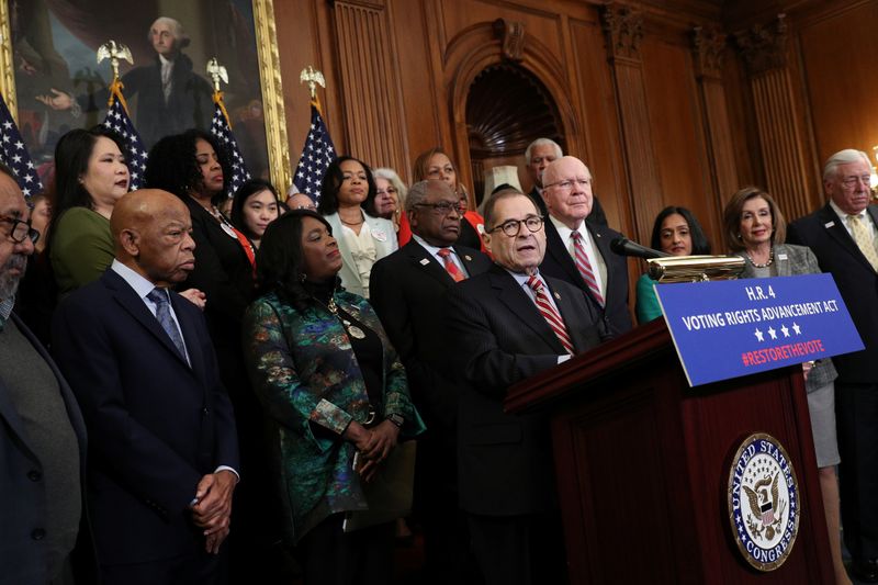 U.S. House Judiciary Committee Chairman Jerrold Nadler (D-NY) speaks at a news conference on Capitol Hill in Washington