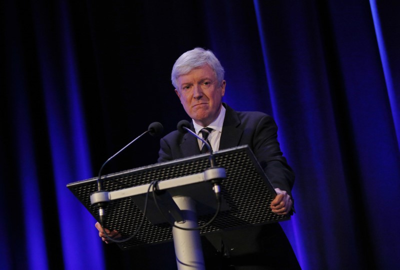 BBC Director General Tony Hall makes a statement after the publication of the Janet Smith Report in London,
