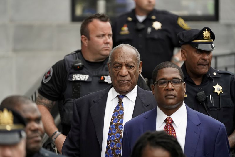 FILE PHOTO: Actor and comedian Bill Cosby leaves the Montgomery County Courthouse in Norristown, Pennsylvania