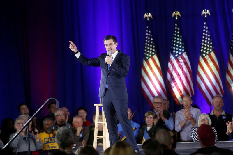 U.S. Democratic presidential candidate Pete Buttigieg's campaign event in Indianola, Iowa