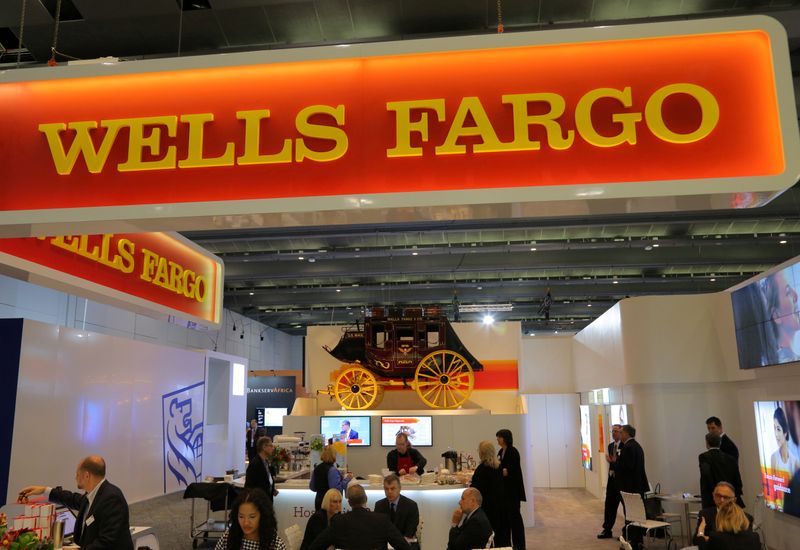 FILE PHOTO: A Wells Fargo stagecoach is seen at the SIBOS banking and financial conference in Toronto