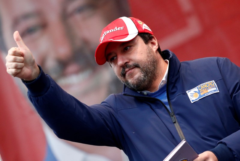FILE PHOTO: Leader of Italy's far-right League party Matteo Salvini