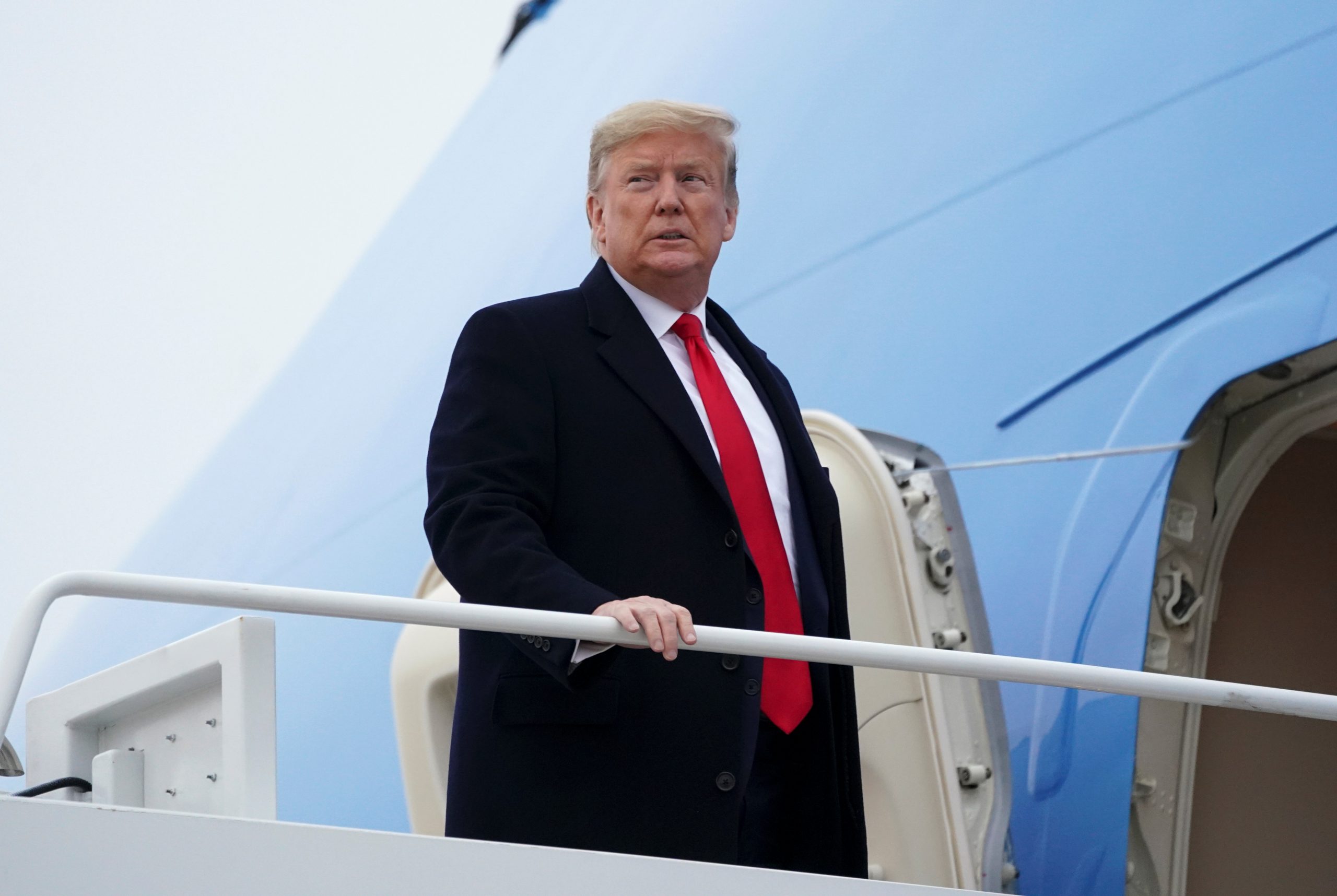 Trump departs Joint Base Andrews in Maryland