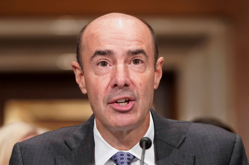 Eugene Scalia testifies before the Senate Health, Education, Labor and Pensions Committee on his nomination to be secretary of Labor in Washington