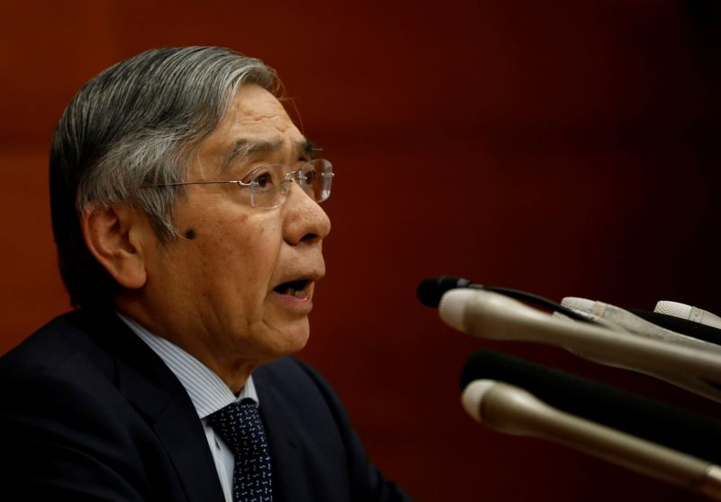 Bank of Japan Governor Haruhiko Kuroda speaks at a news conference in Tokyo